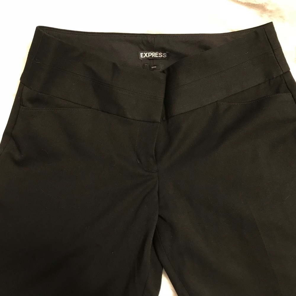 Express Barely Boot Editor Pants in Black